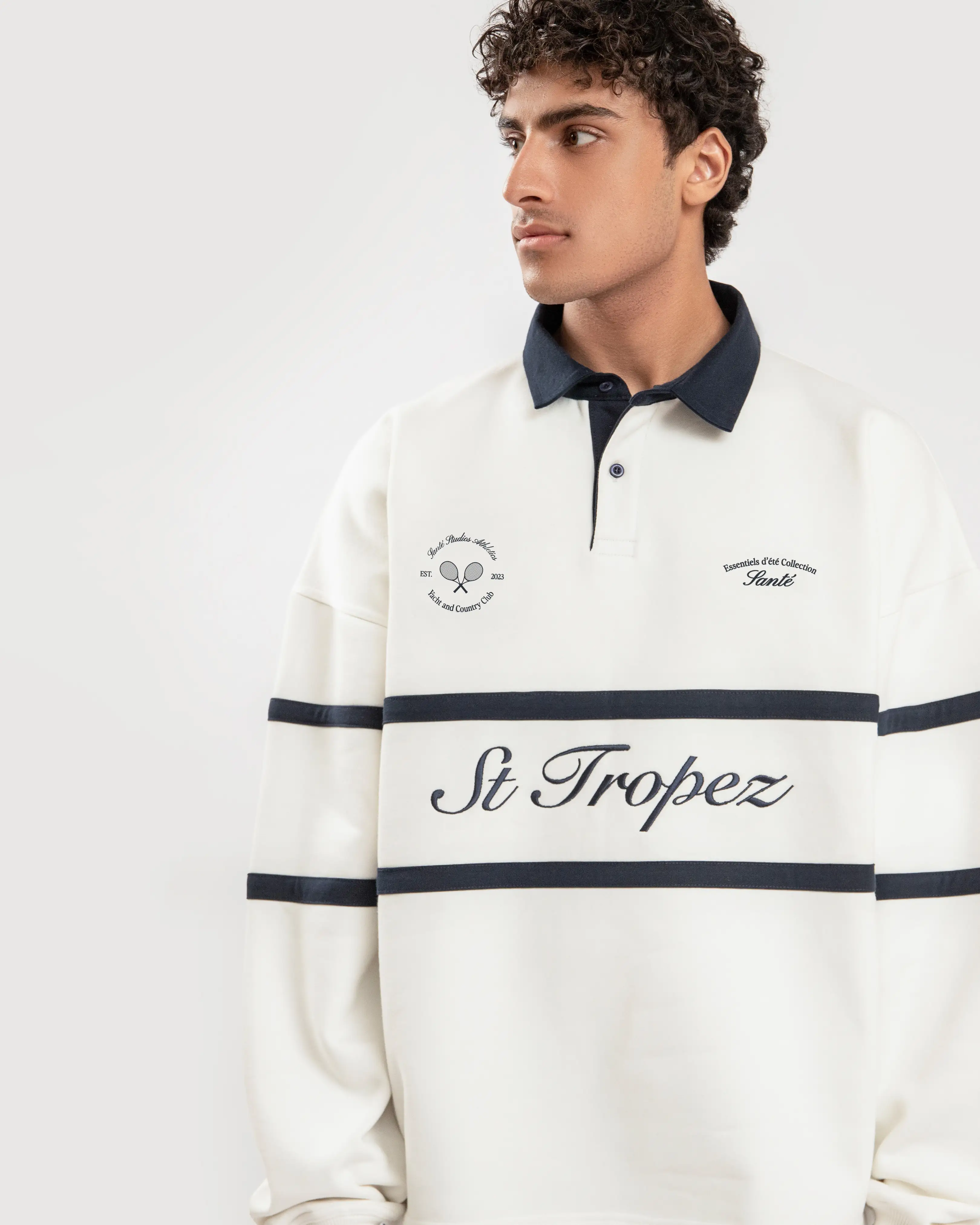 St Tropez Long Sleeve Polo - Image 3