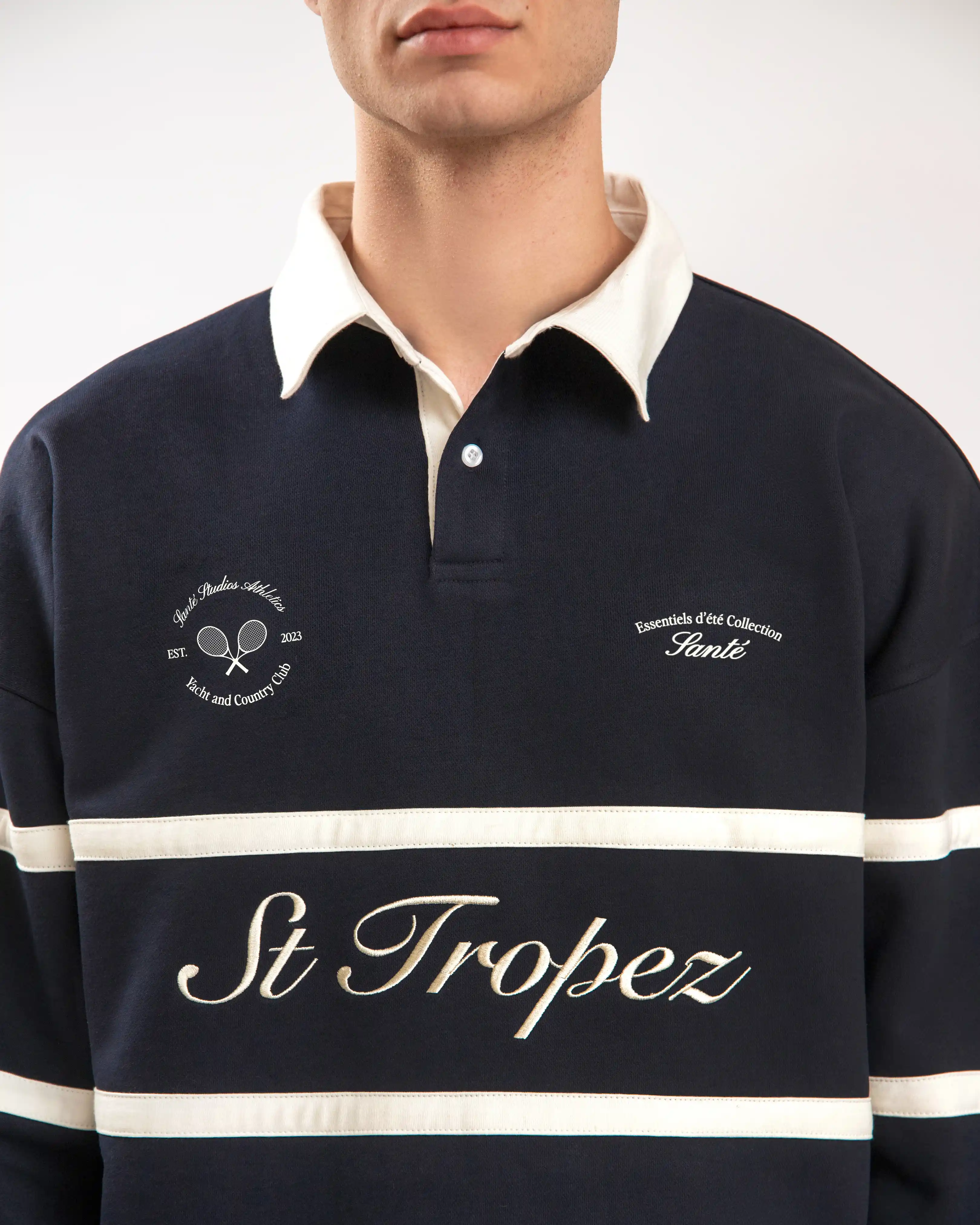 St Tropez Long Sleeve Polo - Image 2